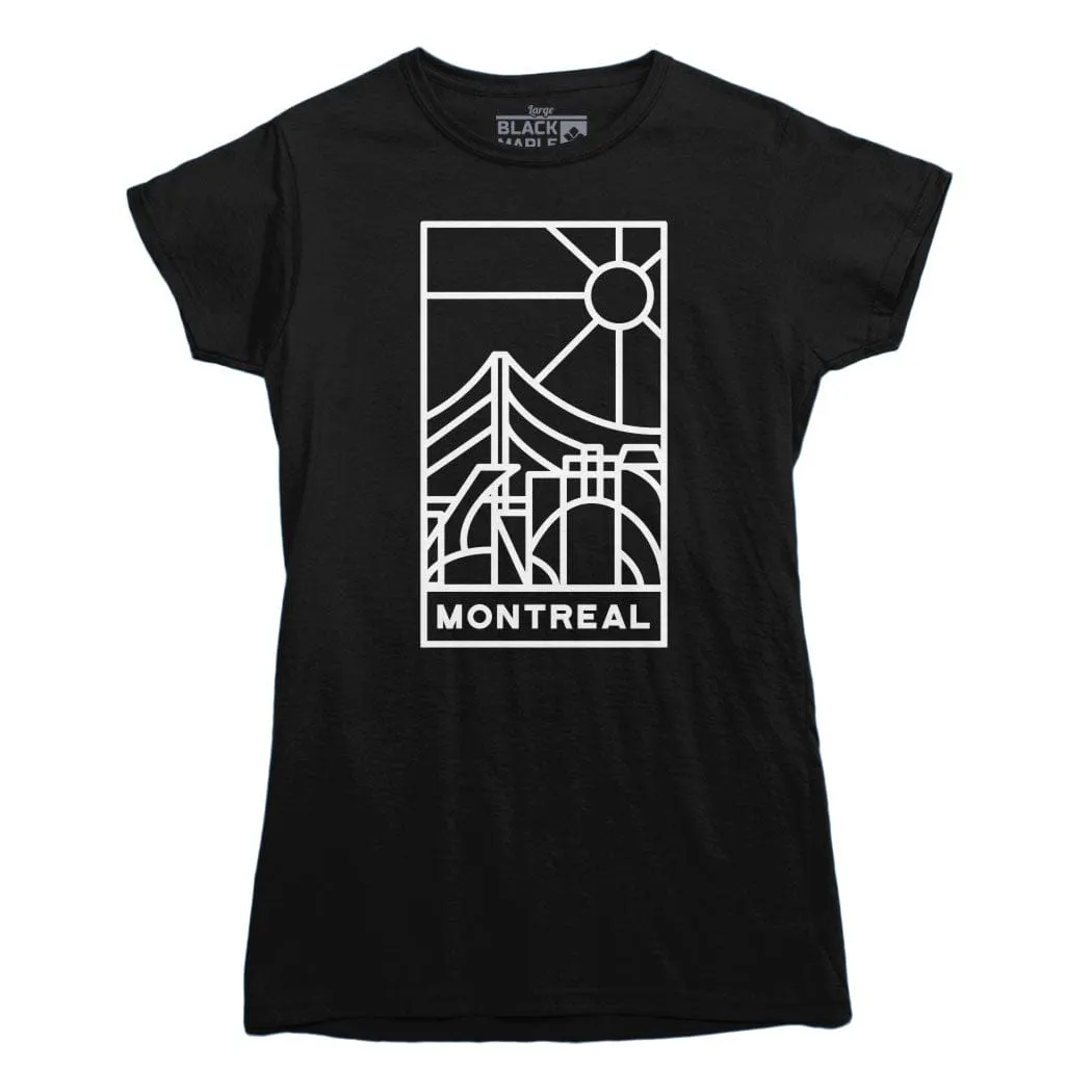 Montreal Stained Glass Light Print T-shirt sold by Black Maple Trading product image thumbnail 2