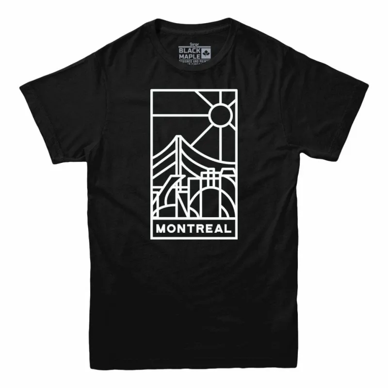 Montreal Stained Glass Light Print T-shirt sold by Black Maple Trading