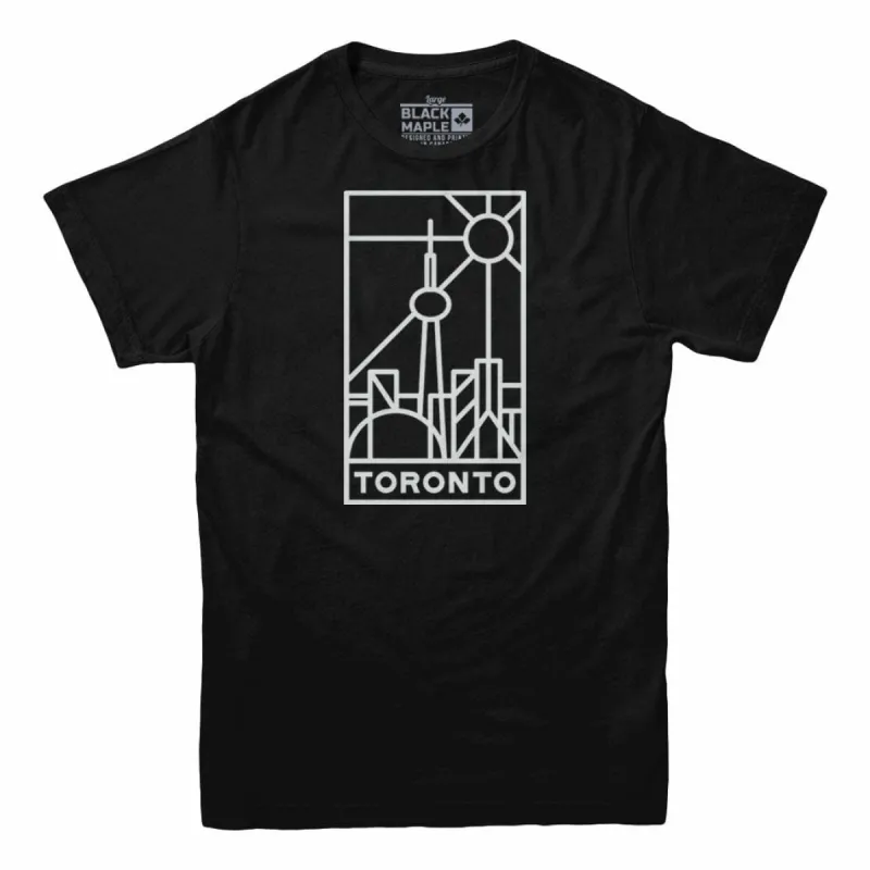 Toronto Stained Glass Light Print T-shirt sold by Black Maple Trading