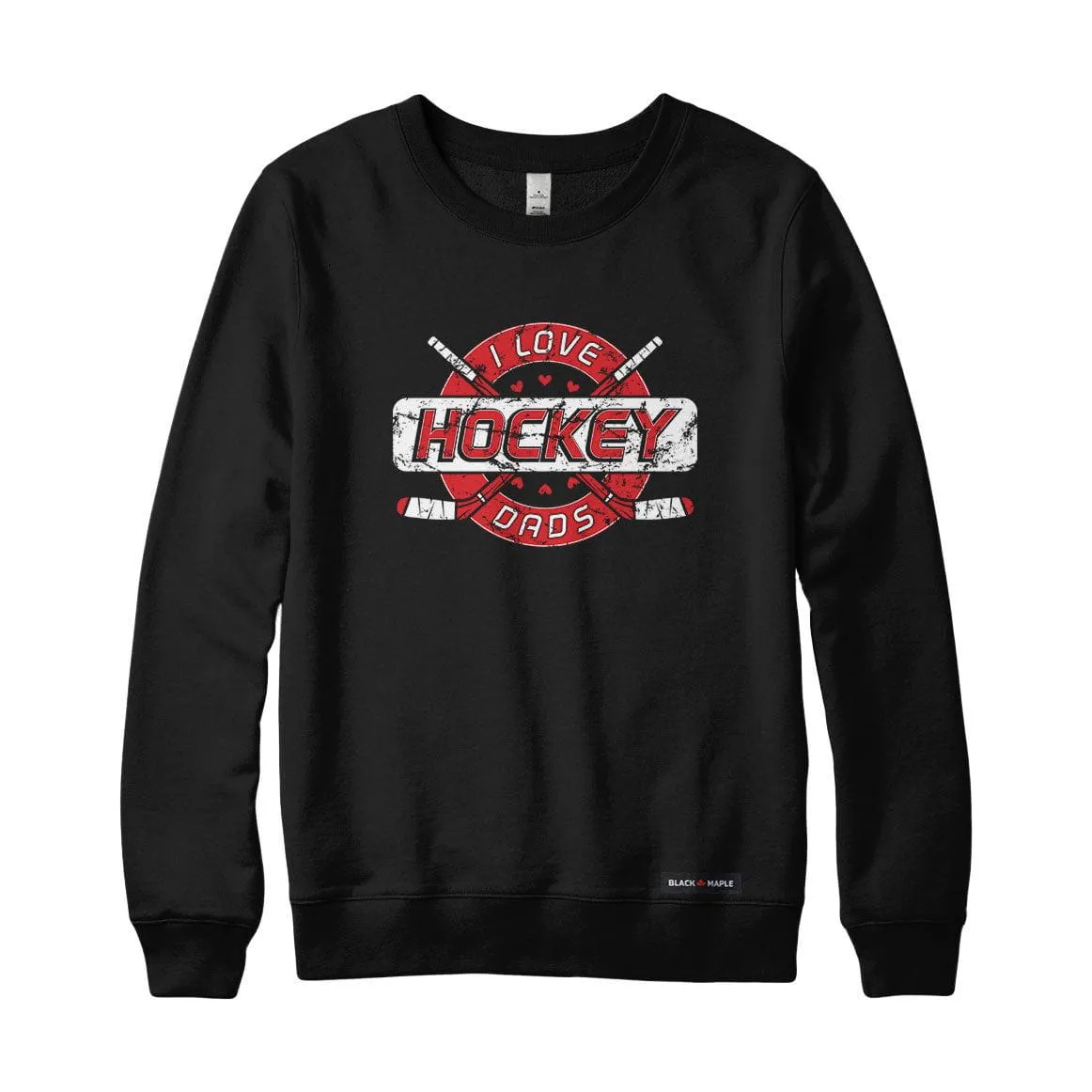 I Love Hockey Moms Sweatshirt or Hoodie sold by Black Maple Trading product image thumbnail 4