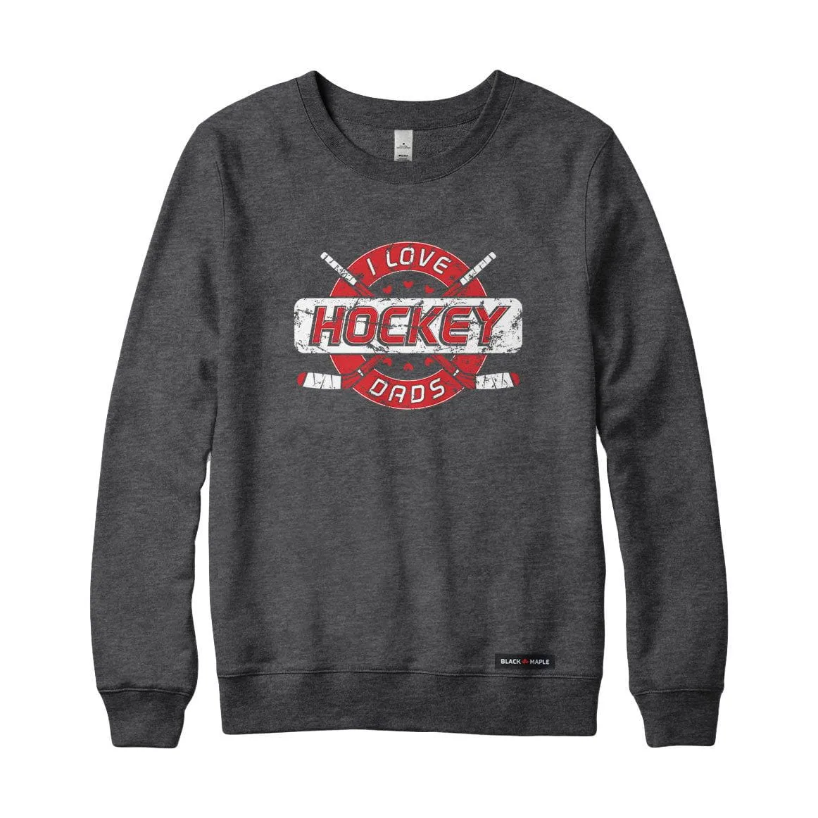 I Love Hockey Moms Sweatshirt or Hoodie sold by Black Maple Trading product image thumbnail 3