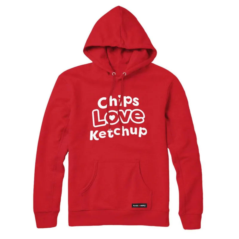 Chips Love Ketchup Sweatshirt or Hoodie sold by Black Maple Trading