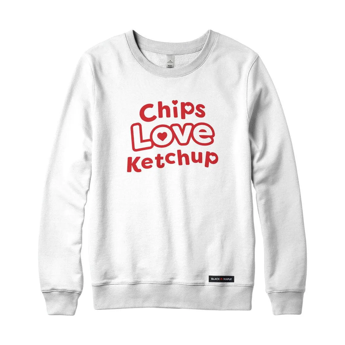 Chips Love Ketchup Sweatshirt or Hoodie sold by Black Maple Trading product image thumbnail 4