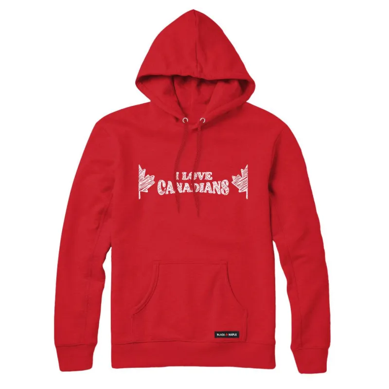I Love Canadians Sweatshirt or Hoodie sold by Black Maple Trading