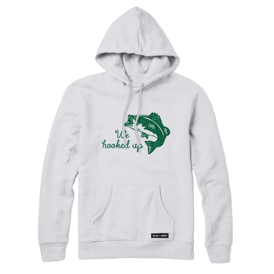 We Hooked Up Fishing Sweatshirt or Hoodie sold by Black Maple Trading