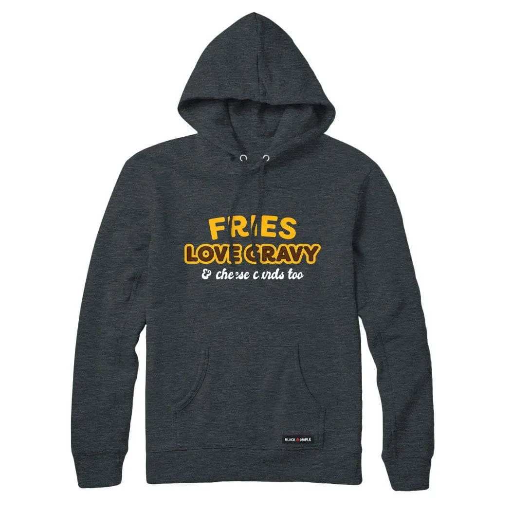 Fries Love Gravy Sweatshirt or Hoodie sold by Black Maple Trading product image thumbnail 3