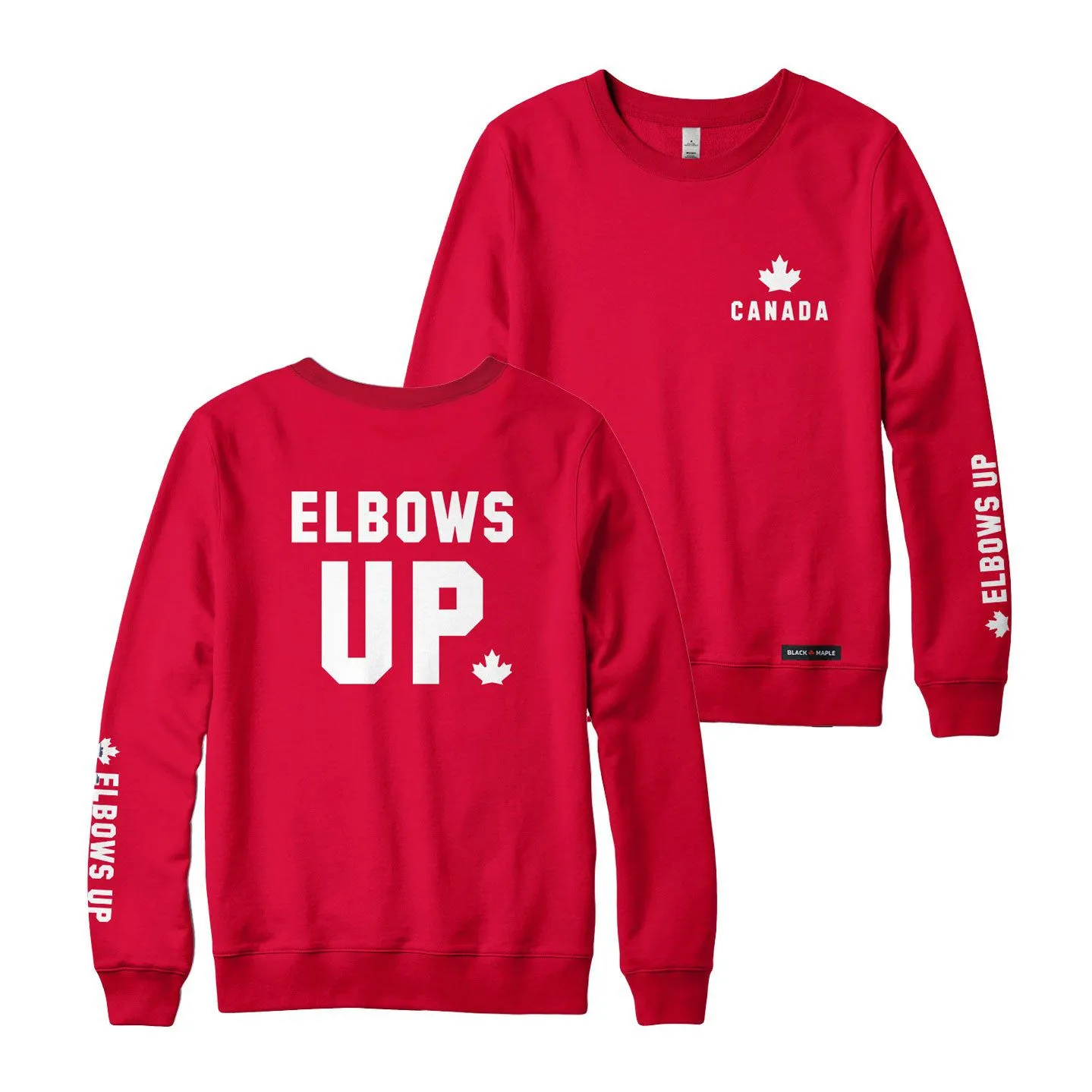 Elbows Up Canada Sweatshirt or Hoodie sold by Black Maple Trading product image thumbnail 2