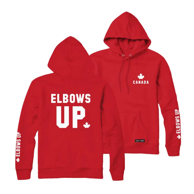 Elbows Up Canada Sweatshirt or Hoodie sold by Black Maple Trading
