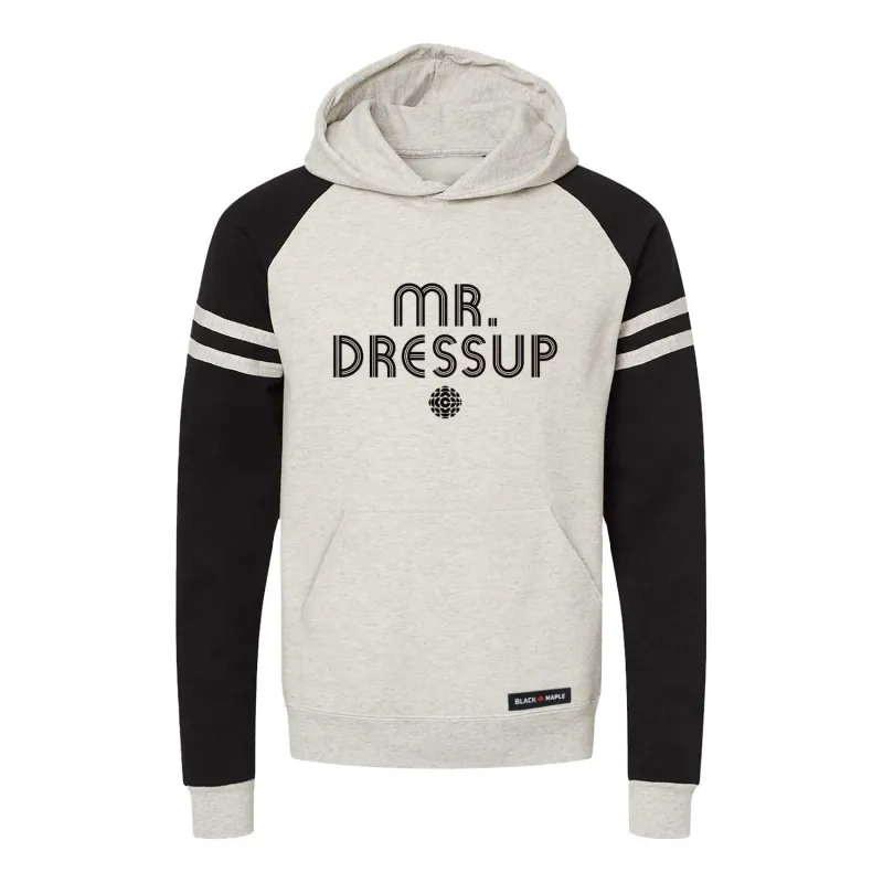Mr Dressup Circa 1970s Logo Varstity Hooded Sweatshirt sold by Black Maple Trading