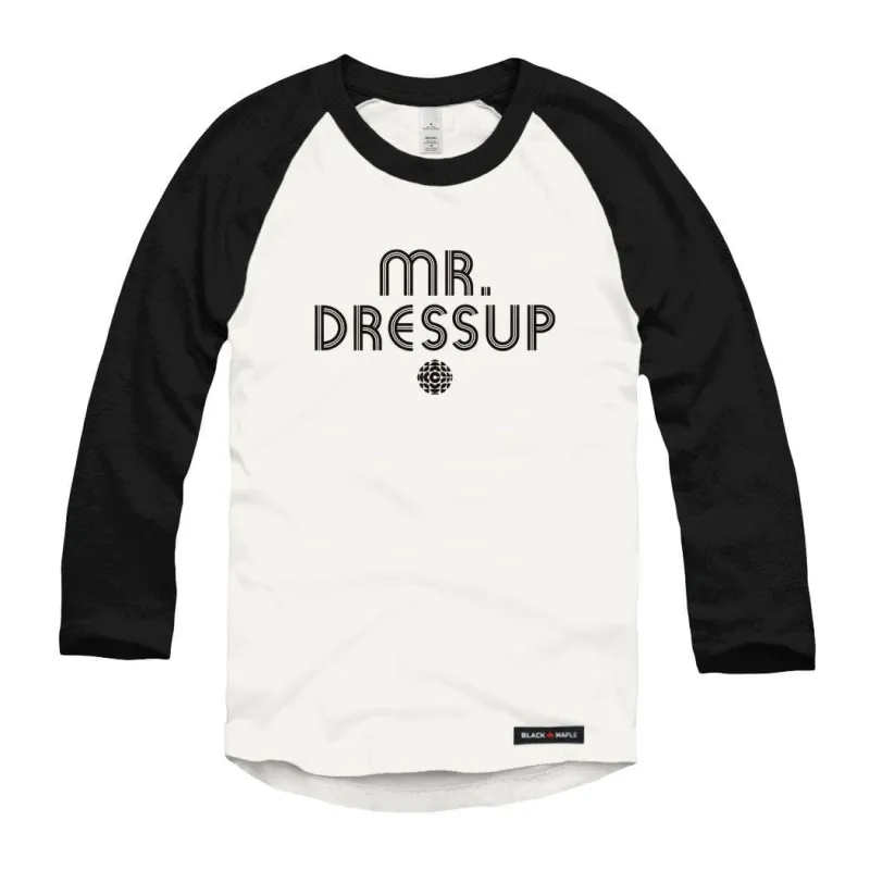 Mr Dressup Circa 1970s Logo Raglan Baseball Shirt sold by Black Maple Trading