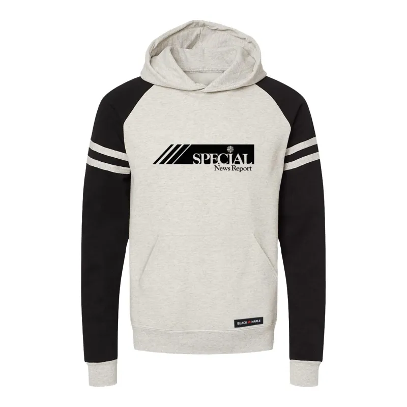 CBC Special News Report Varsity Hooded Sweatshirt sold by Black Maple Trading