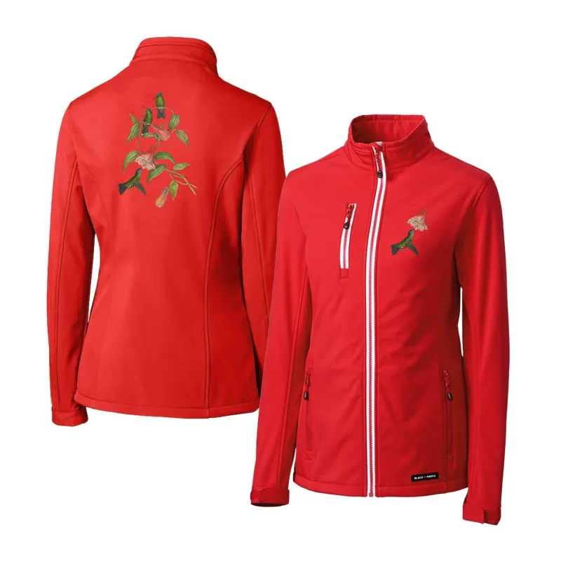 Hummingbirds Womens Softshell Jacket sold by Black Maple Trading