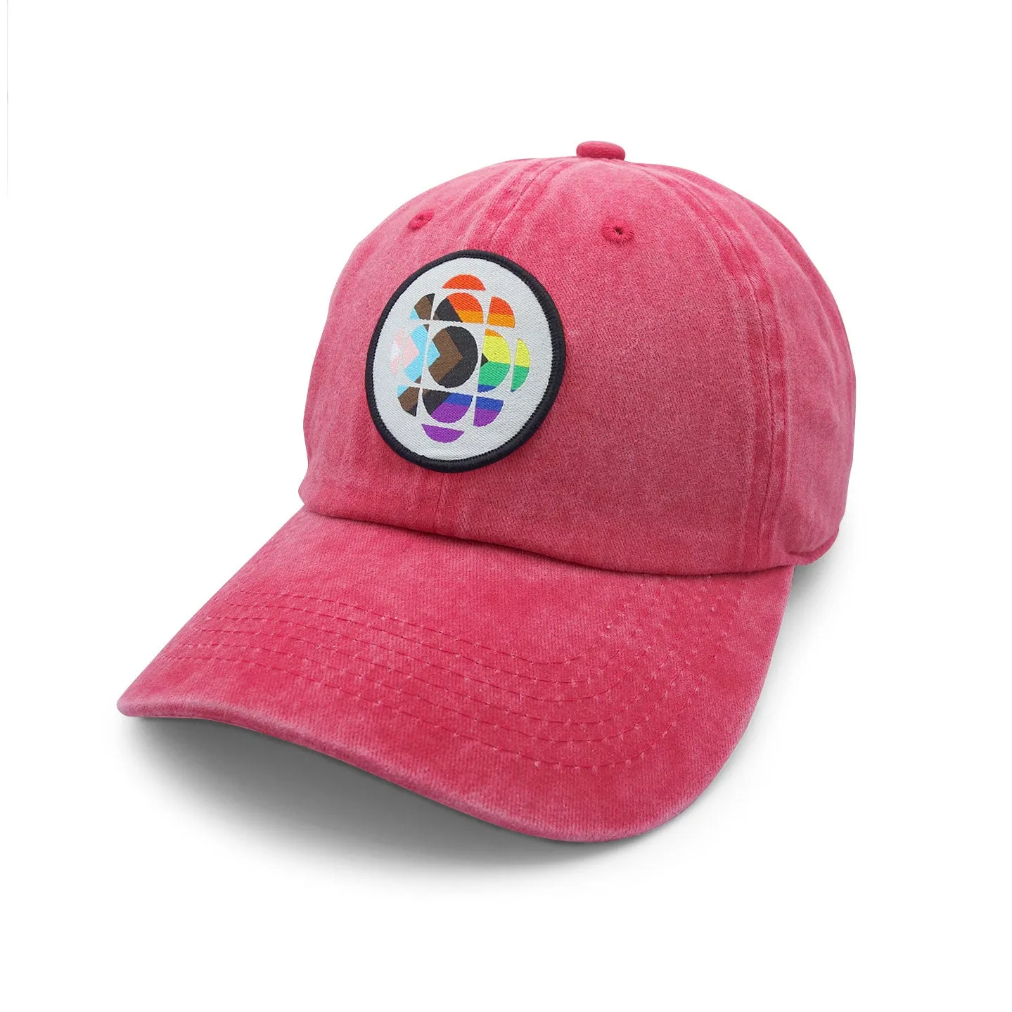 CBC Progress Pride Pigment Dyed Dad Cap sold by Black Maple Trading