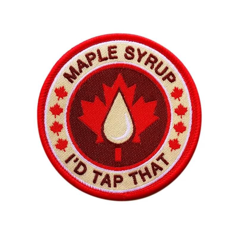 I'd Tap That Maple Syrup Iron on Patch sold by Black Maple Trading