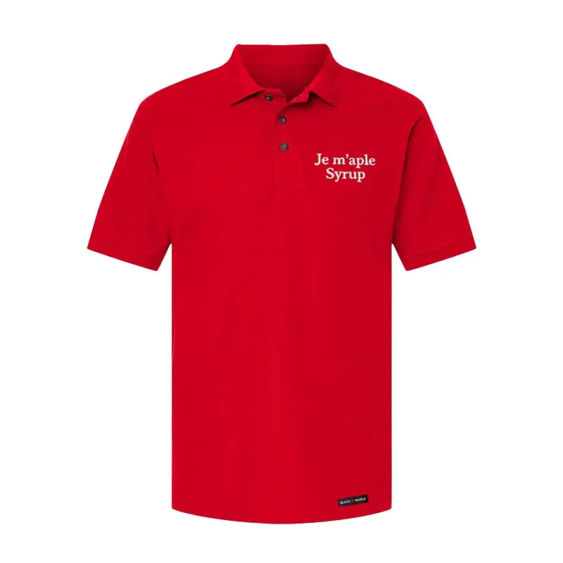 Je Maple Syrup Polo Shirt sold by Black Maple Trading