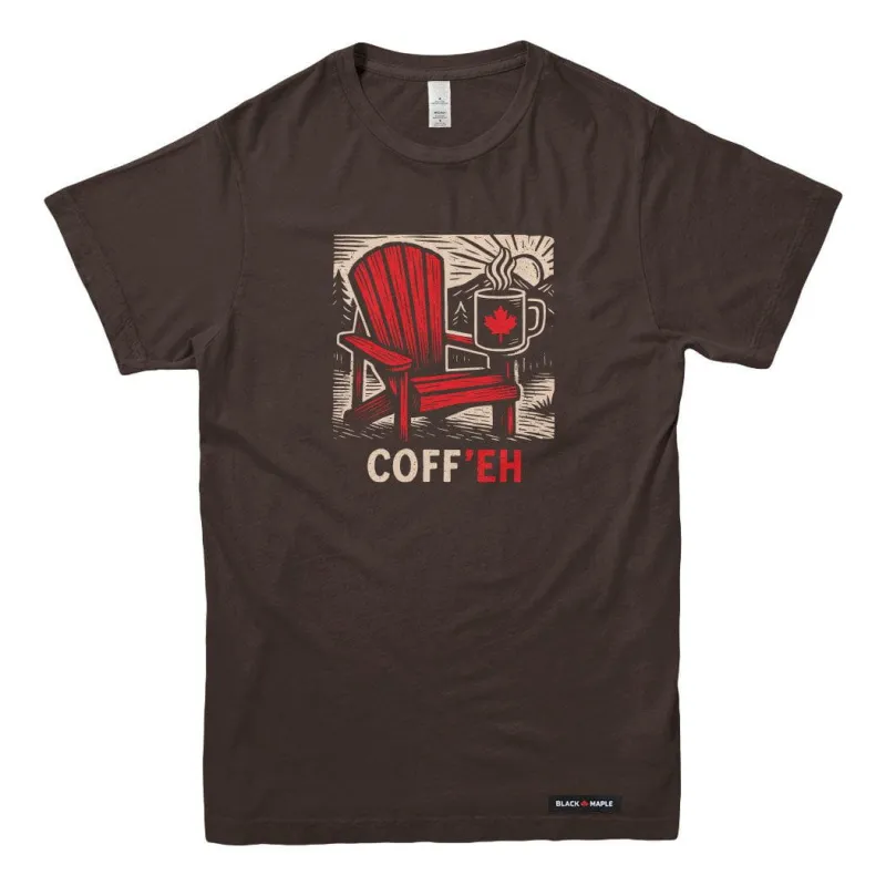 Coff'Eh T-shirt sold by Black Maple Trading