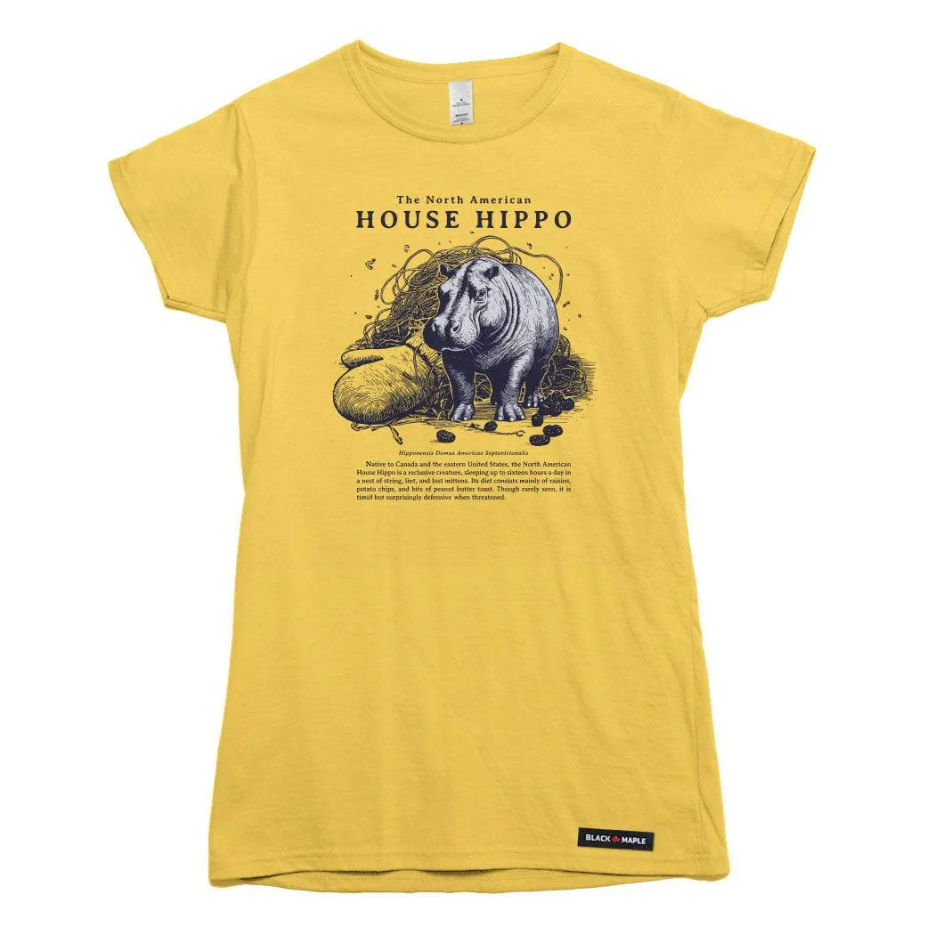 North American House Hippo T-shirt sold by Black Maple Trading product image thumbnail 3