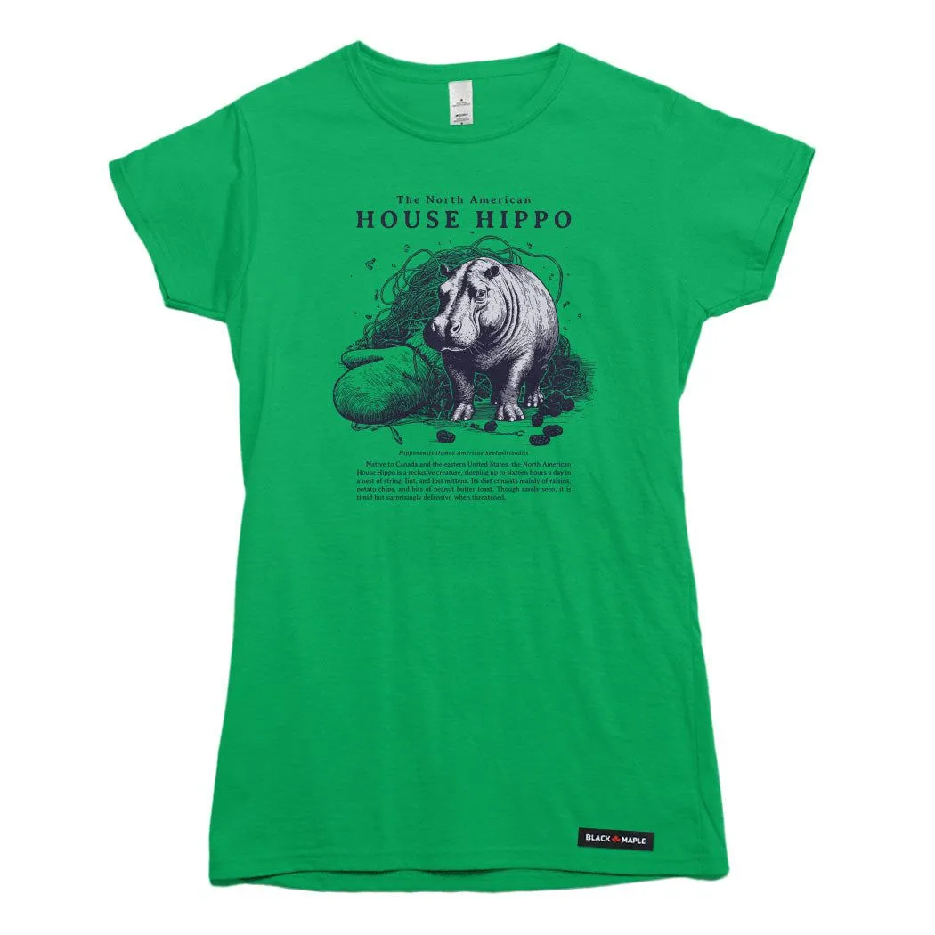 North American House Hippo T-shirt sold by Black Maple Trading product image thumbnail 4