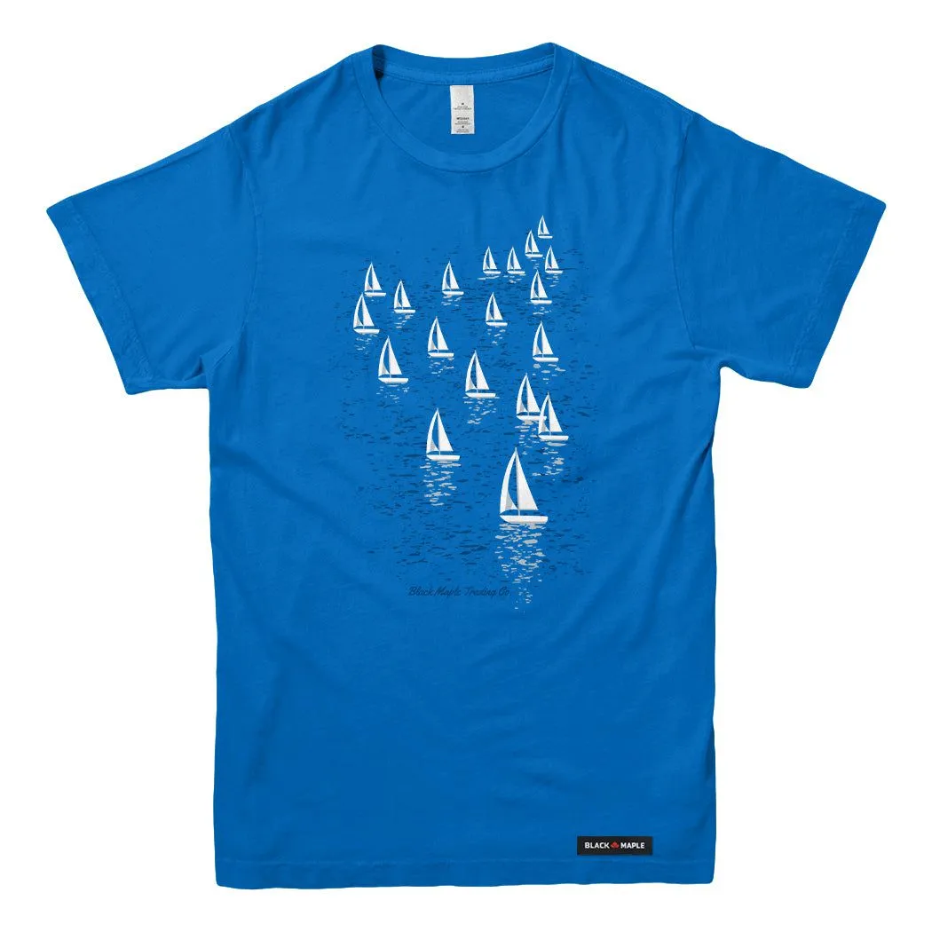 Sailboat Fleet T-shirt sold by Black Maple Trading product image thumbnail 2