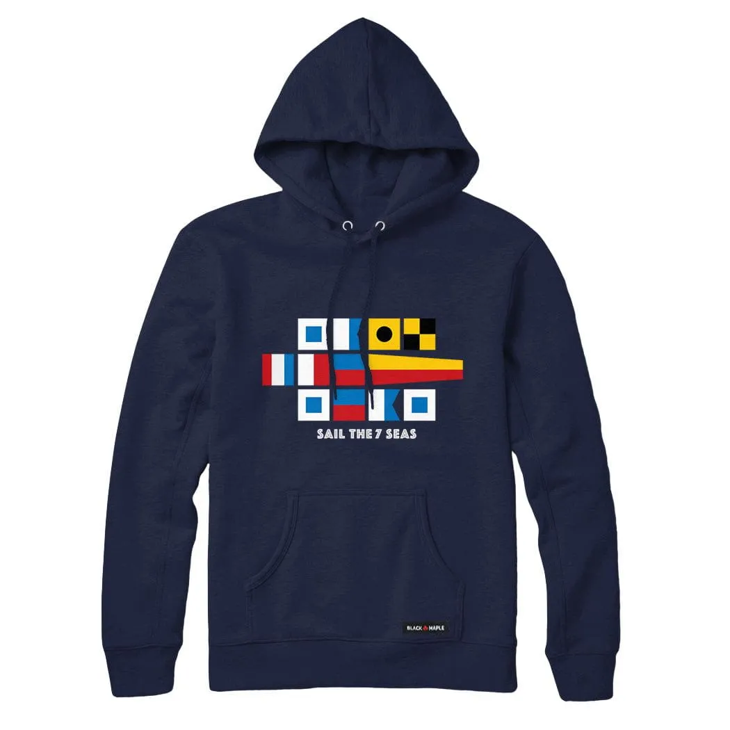 Sail the 7 Seas Signal Flags Sweatshirt or Hoodie sold by Black Maple Trading product image thumbnail 4