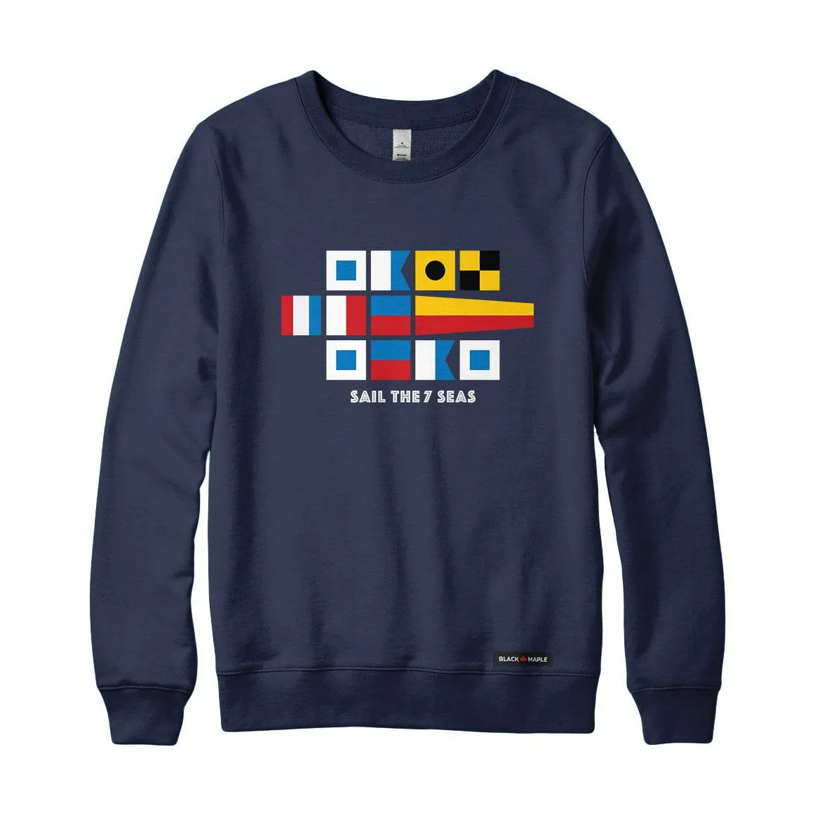 Sail the 7 Seas Signal Flags Sweatshirt or Hoodie sold by Black Maple Trading product image thumbnail 2