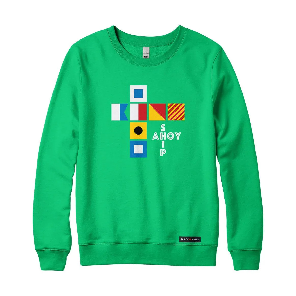 Ship Ahoy Signal Flags Sweatshirt or Hoodie sold by Black Maple Trading product image thumbnail 2