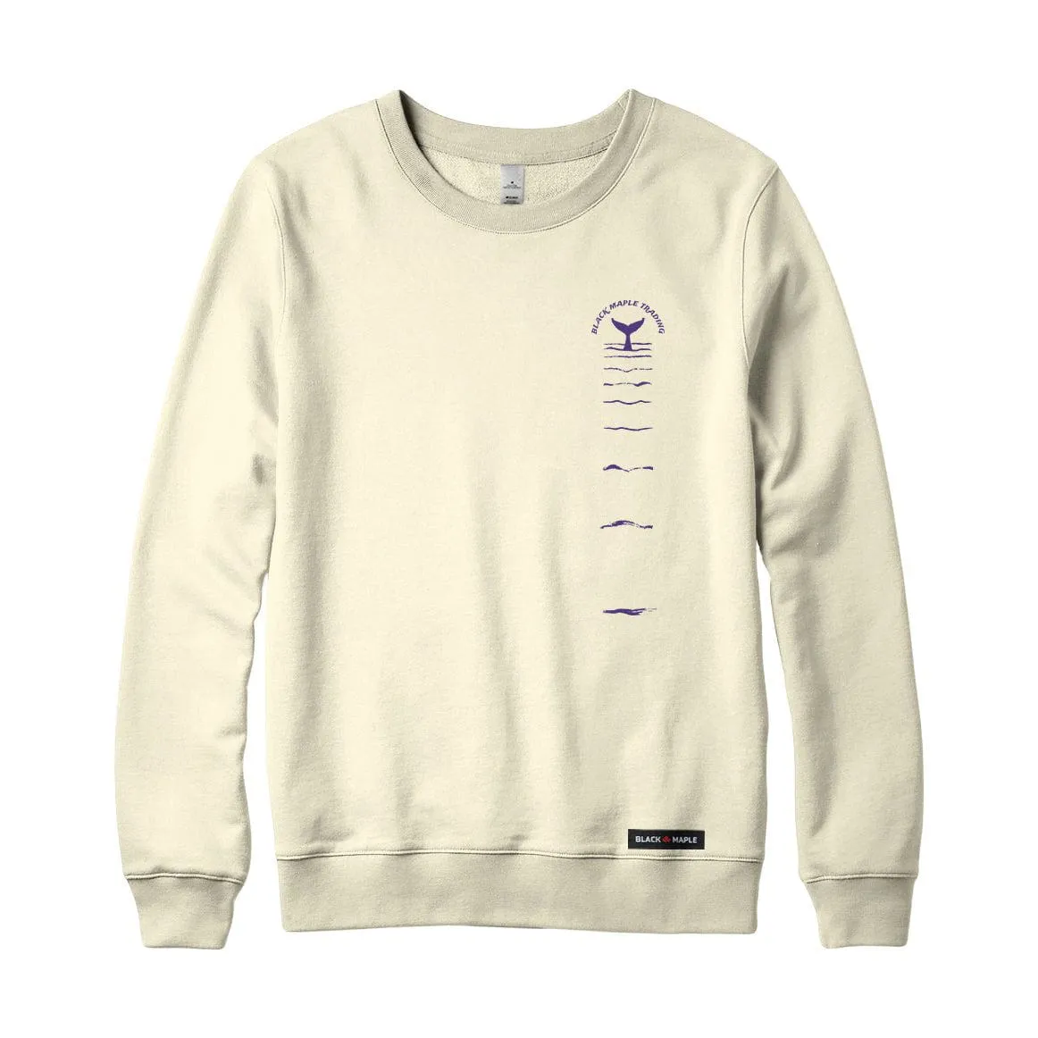 Whale Lobtailing Reflection Crewneck Sweatshirt sold by Black Maple Trading product image thumbnail 2