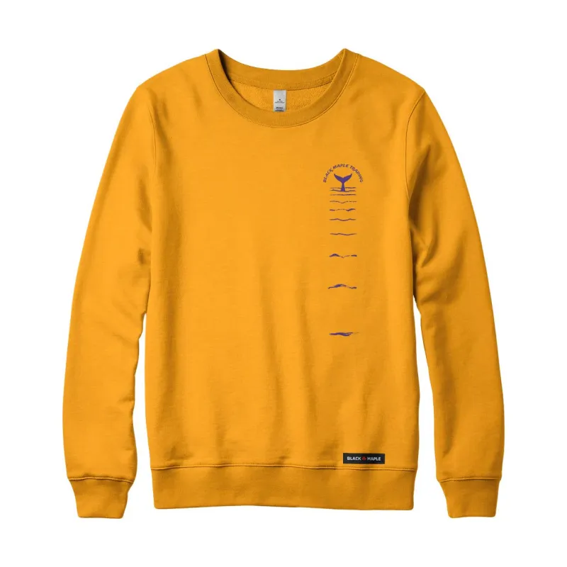 Whale Lobtailing Reflection Crewneck Sweatshirt sold by Black Maple Trading