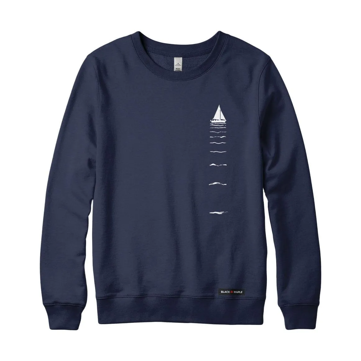 Sailboat Reflection Crewneck Sweatshirt sold by Black Maple Trading