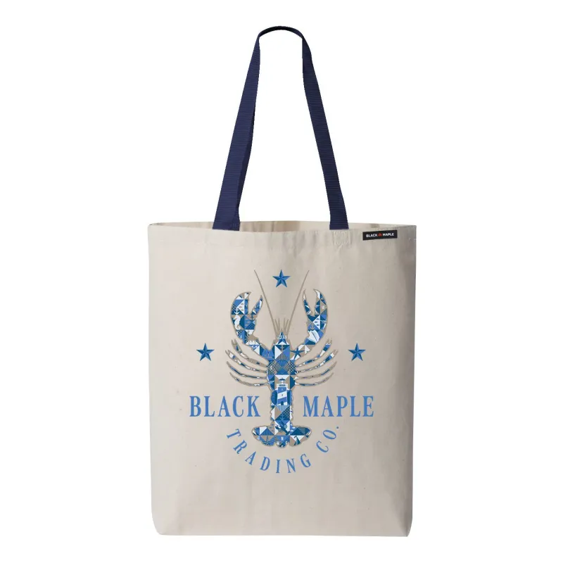 Lobster Patchwork Tote Bag sold by Black Maple Trading