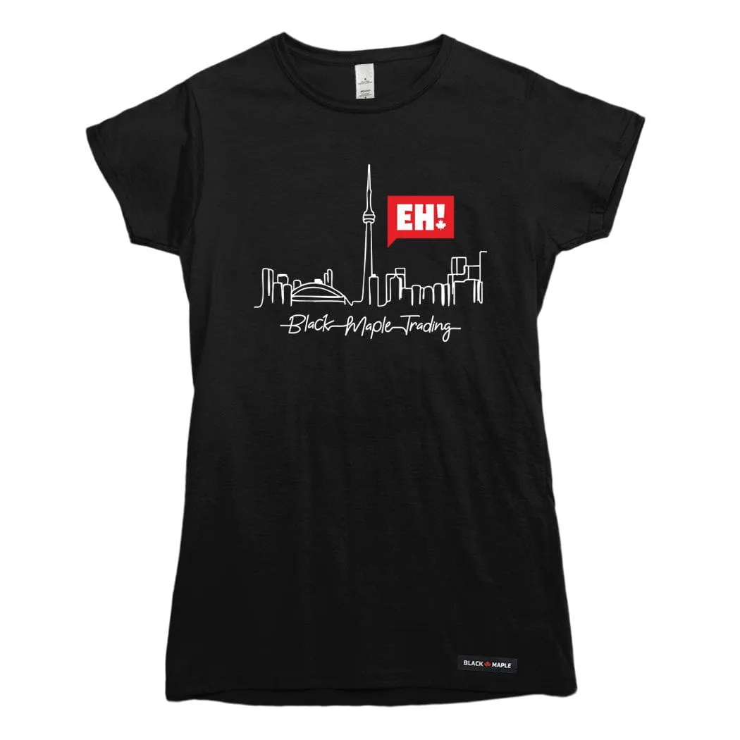 Eh! Toronto Skyline T-shirt sold by Black Maple Trading product image thumbnail 2
