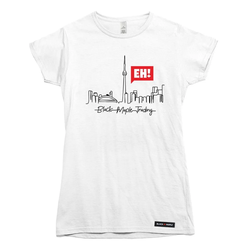 Eh! Toronto Skyline T-shirt sold by Black Maple Trading product image thumbnail 4