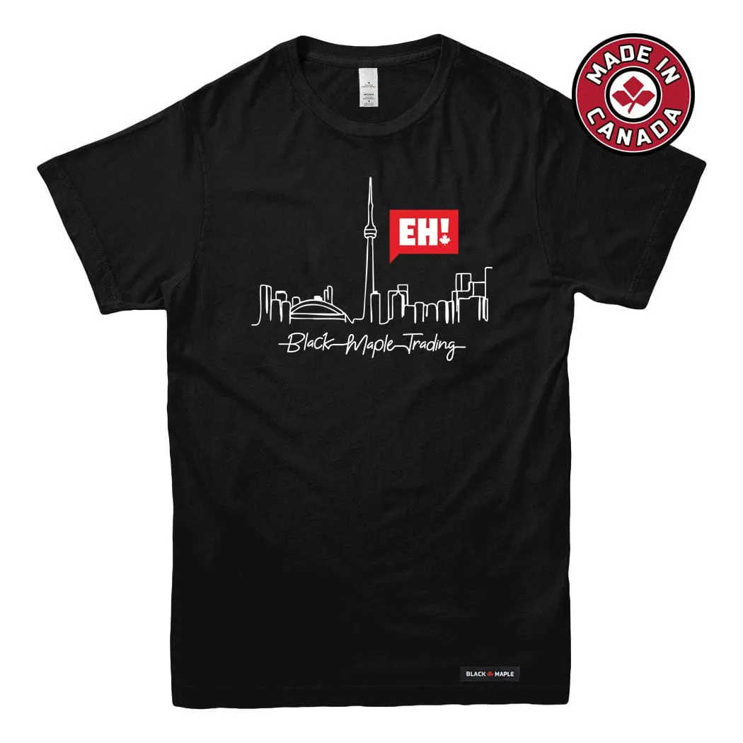 Eh! Toronto Skyline T-shirt sold by Black Maple Trading product image thumbnail 5