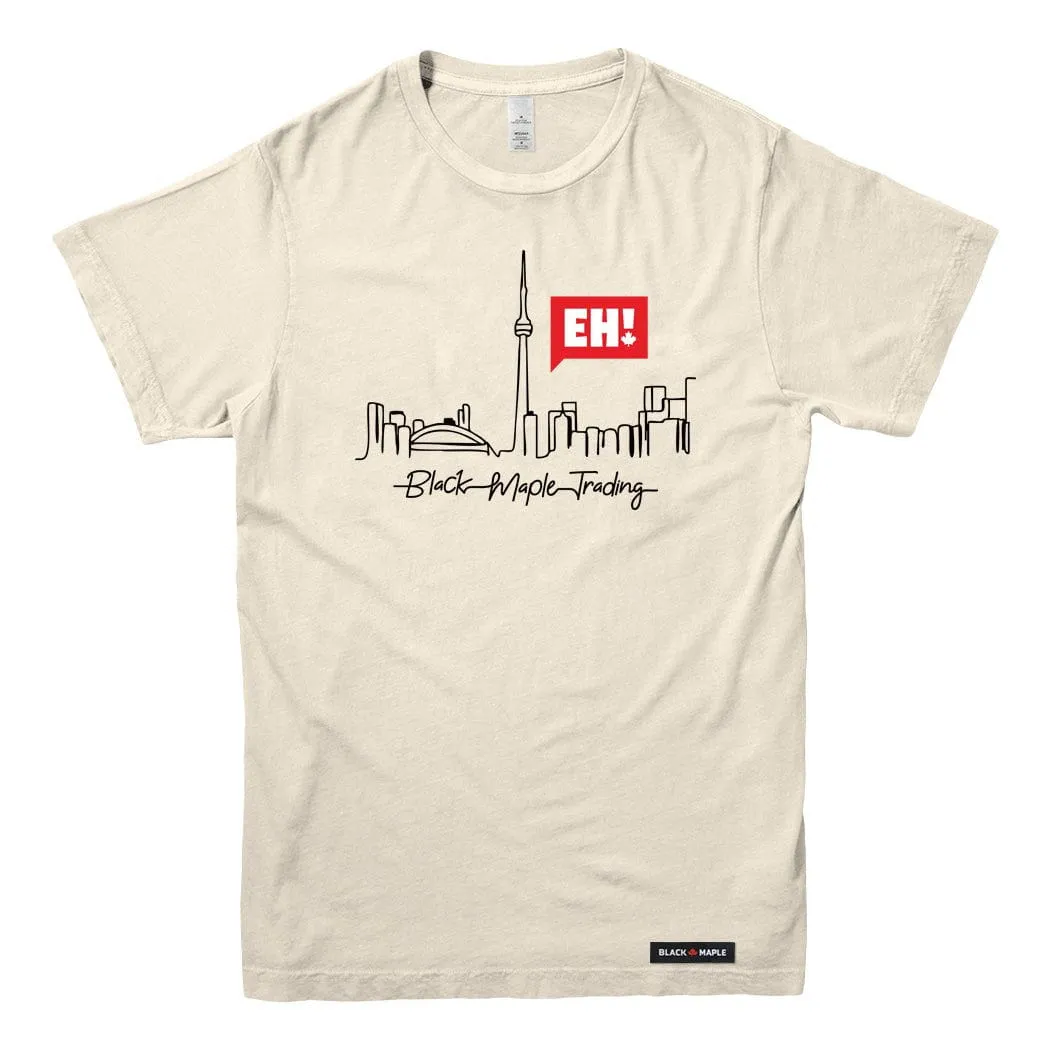 Eh! Toronto Skyline T-shirt sold by Black Maple Trading product image thumbnail 3