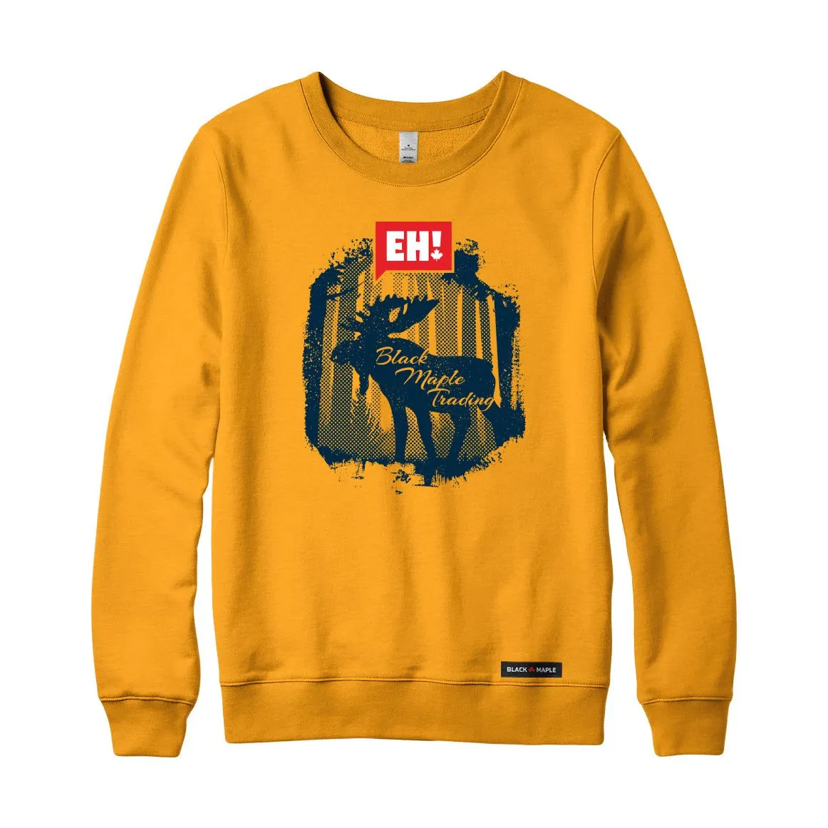 Eh! Moose Forest Sweatshirt or Hoodie sold by Black Maple Trading product image thumbnail 2