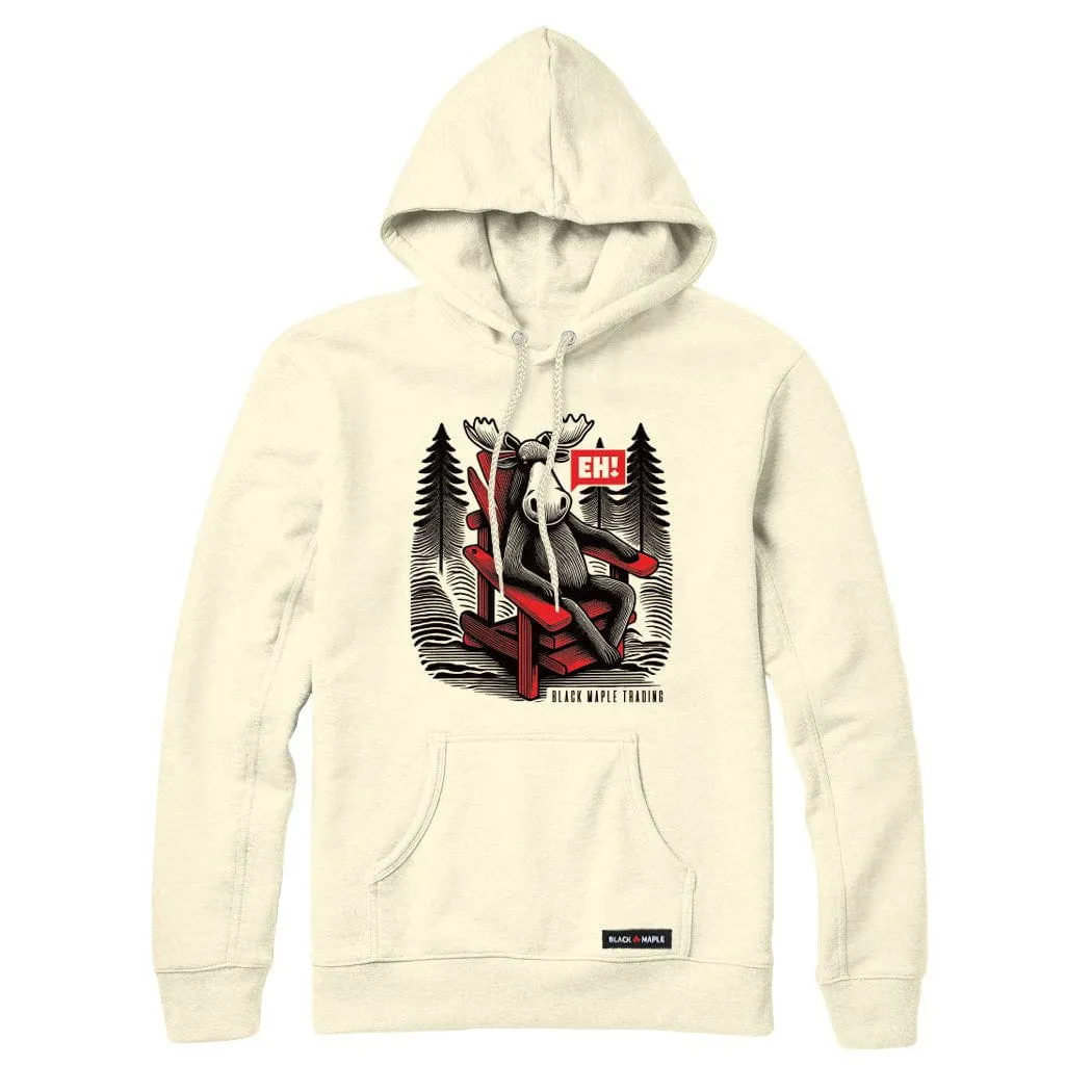 Eh! Moose and Muskoka Chair Logo Sweatshirt or Hoodie sold by Black Maple Trading product image thumbnail 2