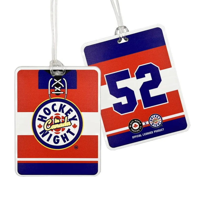 Hockey Night in Canada Luggage Tag made by Black Maple Trading