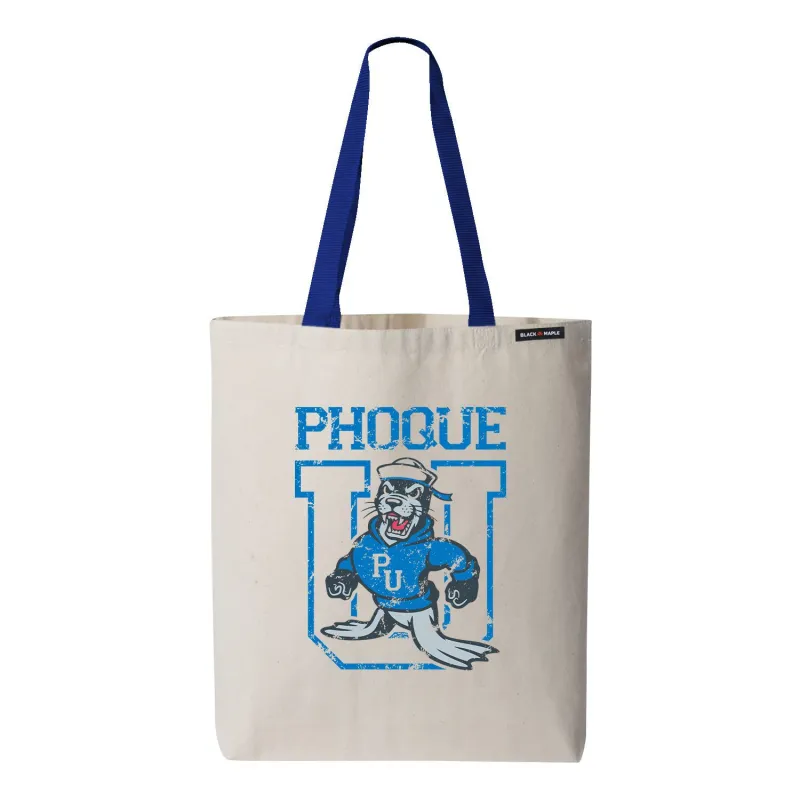 Phoque Université Mascot Logo Tote Bag sold by Black Maple Trading
