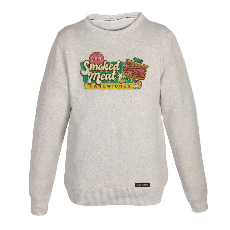 MTL Smoked Meat Sandwiches Nantucket Sweatshirt or Hoodie sold by Black Maple Trading