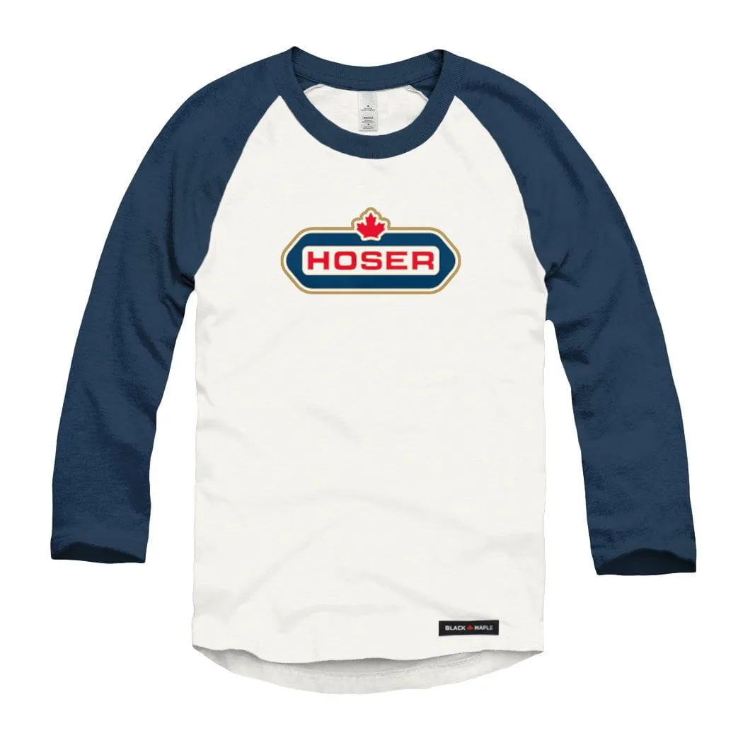 Hoser Logo Raglan Baseball Shirt sold by Black Maple Trading product image thumbnail 2