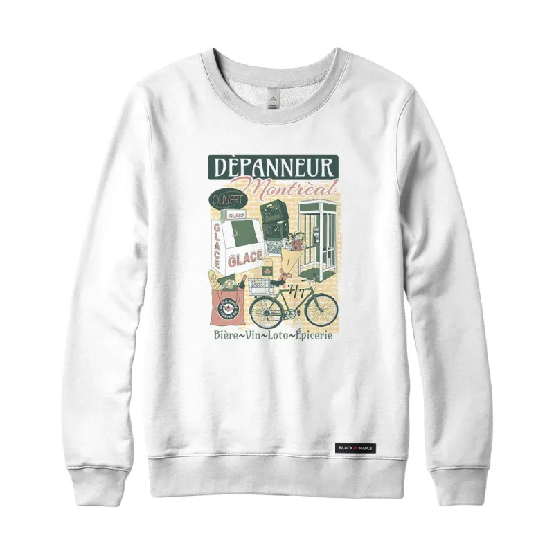 Depanneur Collage Sweatshirt sold by Black Maple Trading