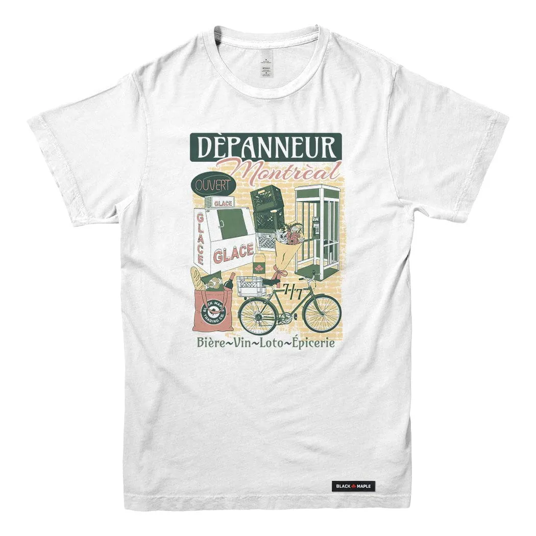 Depanneur Collage T-shirt sold by Black Maple Trading product image thumbnail 3