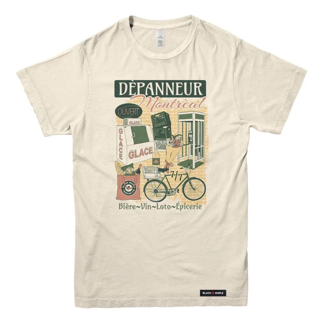 Depanneur Collage T-shirt sold by Black Maple Trading
