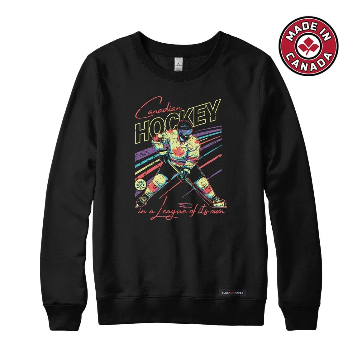 Canadian Hockey Player Sweatshirt sold by Black Maple Trading product image thumbnail 3