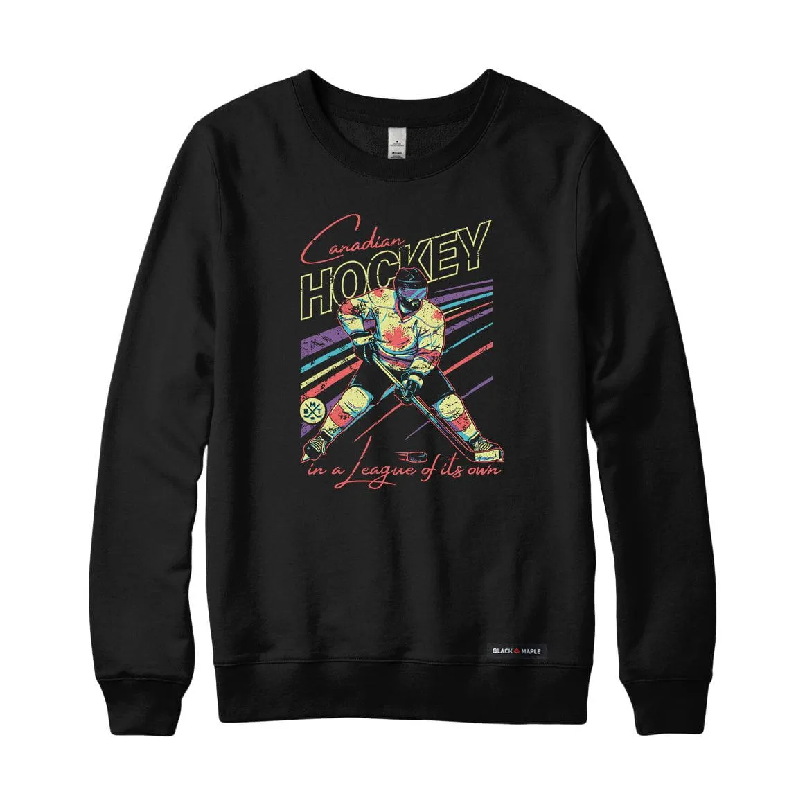 Canadian Hockey Player Sweatshirt sold by Black Maple Trading product image thumbnail 2