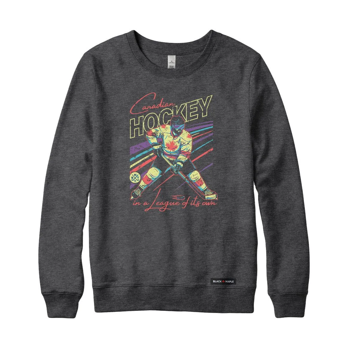 Canadian Hockey Player Sweatshirt sold by Black Maple Trading