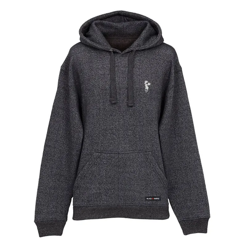 Running Moose Embroidery Nantucket Hoodie made by Black Maple Trading