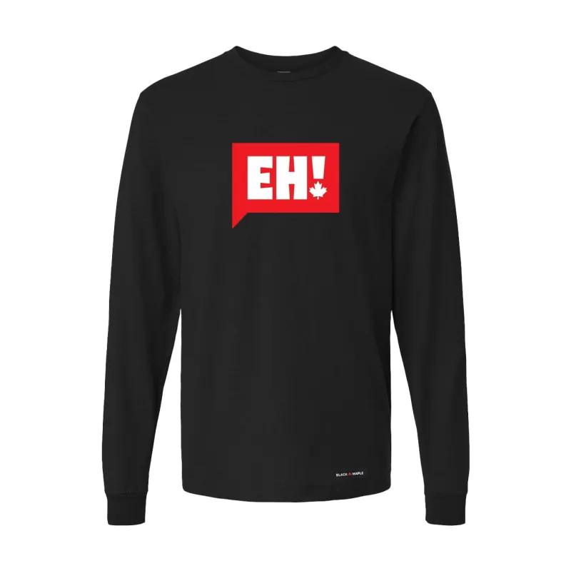 Eh! Logo Long Sleeve T-Shirt sold by Black Maple Trading
