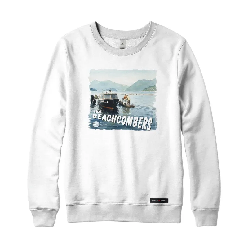 The Beachcombers Watercolour Sweatshirt or Hoodie sold by Black Maple Trading