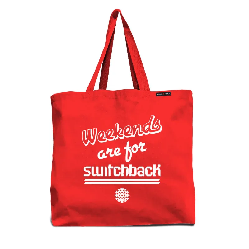 Weekends are for Switchback Tote Bag sold by Black Maple Trading